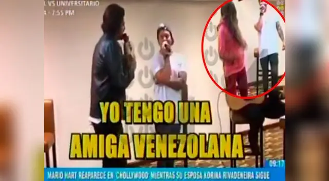 Mario Hart cantó en show privado para seguidores