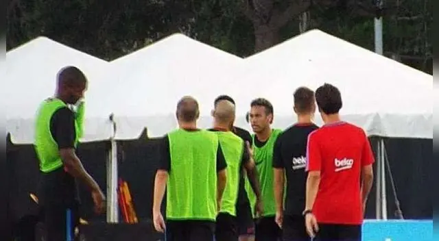Neymar se pelea durante entrenamiento con compañero Semedo