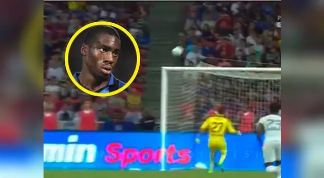 Kondogbia y su cara de sorpresa por el autogol cometido