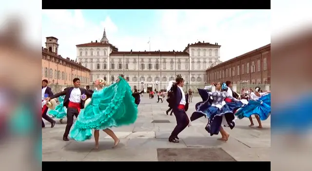 La marinera norteña conquistó Italia en Fiestas Patrias