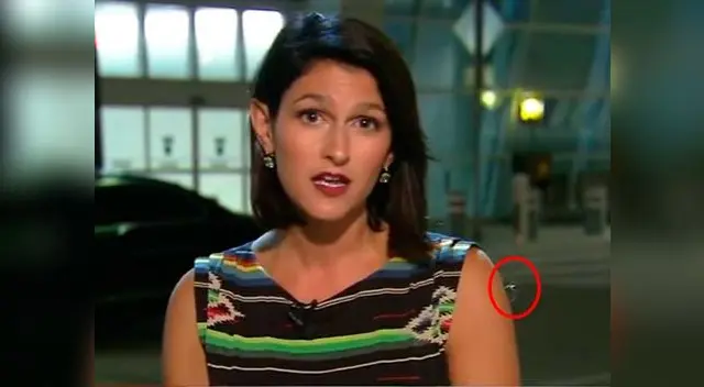 Periodista protagonizó espeluznante momento Periodista protagonizó espeluznante momento