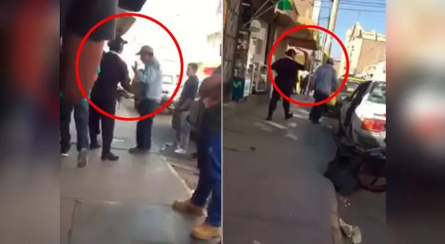 Agente de serenazgo de Ica agredió a transeúnte que le habría faltado el respeto