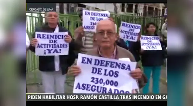 Trabajadores del hospital Castilla exigen su reapertura tras incendio en las Malvinas