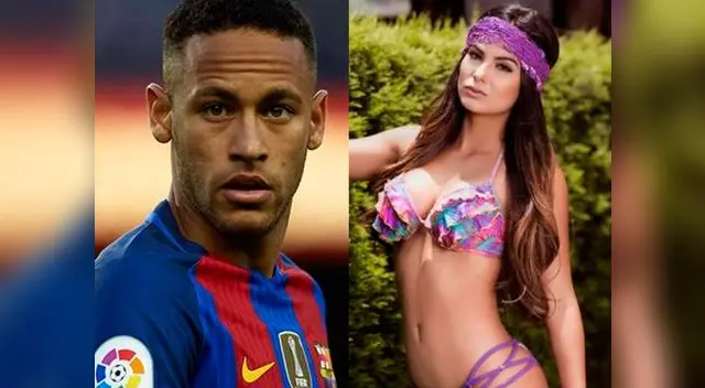Neymar no se esperó que le gritaran el nombre de la modelo peruana