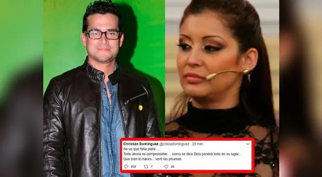 Christian Domínguez respondió con todo a Karla Tarazona Christian Domínguez respondió con todo a Karla Tarazona