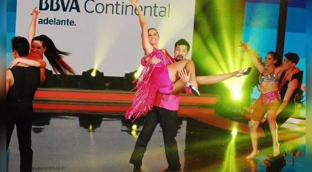 Aldo cuando estuvo en la pista de baile de El gran show