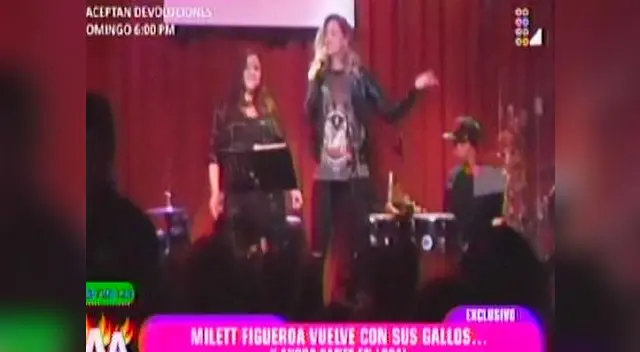 Milett Figueroa no se olvida del canto Milett Figueroa no se olvida del canto