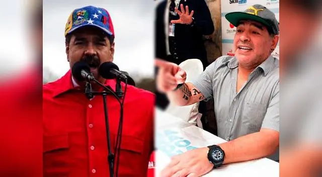 Diego Armando Maradona elogió a Nicolás Maduro Diego Armando Maradona elogió a Nicolás Maduro
