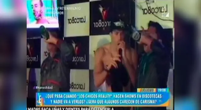 Chicos reality ya no son sensación en sus shows de discoteca