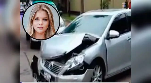 Brunella Horna se ha visto involucrada en un aparatoso accidente Brunella Horna se ha visto involucrada en un aparatoso accidente