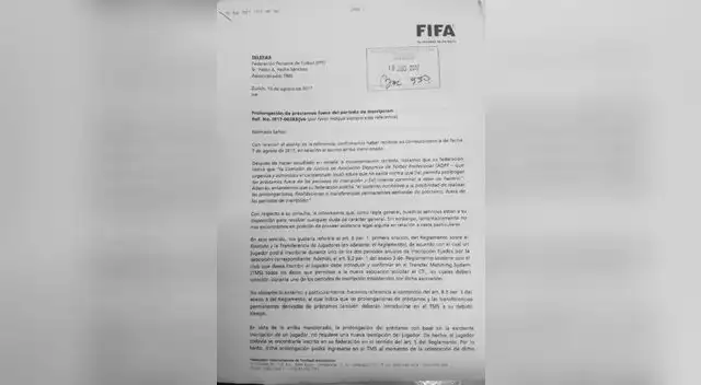 El comunicado de la FIFA que le da la razón a Garcilaso