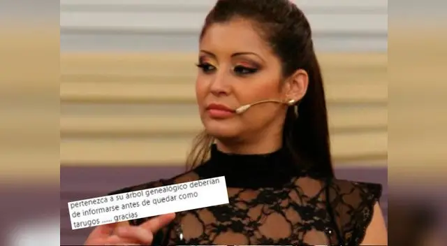 Karla Tarazona sacó las garras para defender a su hijo