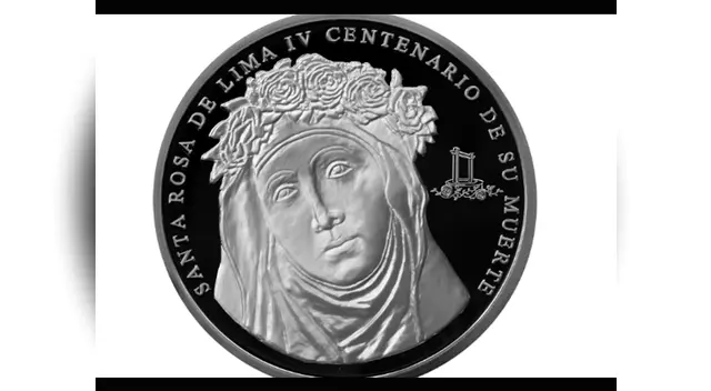 BCR emite moneda de plata por el IV Centenario de la Muerte de Santa Rosa 