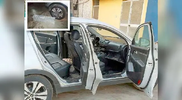 Droga estaba escondida en 81 paquetes tipo ladrillo en vehículo Droga estaba escondida en 81 paquetes tipo ladrillo en vehículo