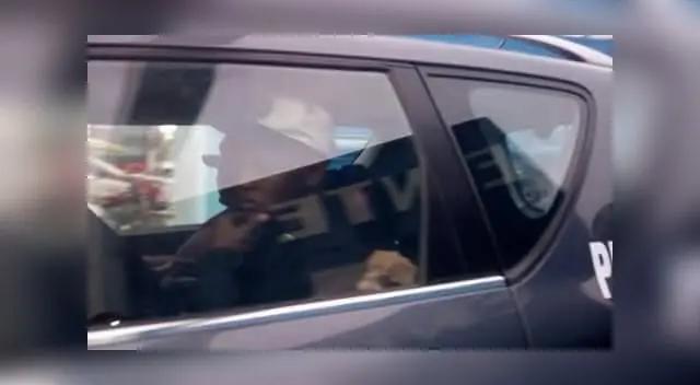 Quinto ya se encuentra en el patrullero y es conducido a la comisaria