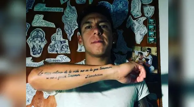 Brian Sarmiento y su polémica tatuaje que fue mostrado en Instagram
