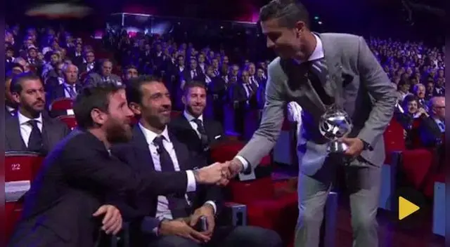 Lionel Messi felicita a Cristiano Ronaldo