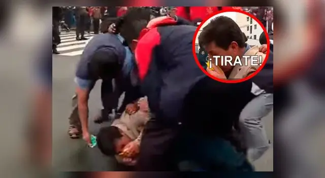 Preciso momento donde dirigente Pedro Castillo cae el pavimento Preciso momento donde dirigente Pedro Castillo cae el pavimento