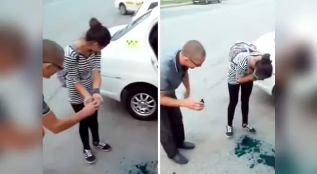 Jóvenes son forzadas a pintarse la cara luego que no pudieran pagar el taxi Jóvenes son forzadas a pintarse la cara luego que no pudieran pagar el taxi