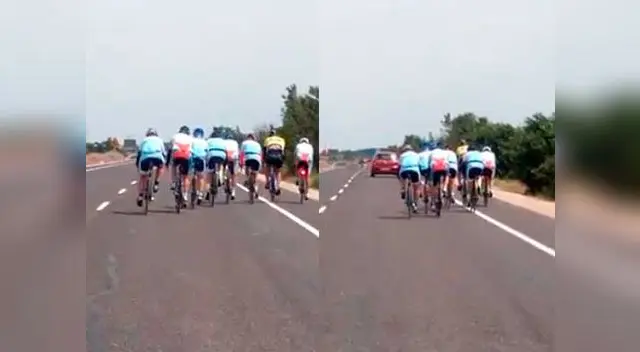 Ciclistas bloquean paso a conductor y usuarios de las redes sociales se indignan