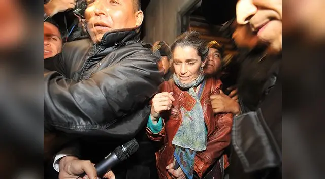 Maritza Garrido Lecca permaneció durante todo el día en el hotel acompañada de su familia.