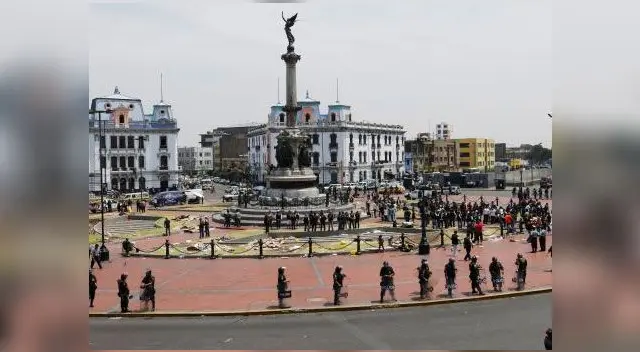 Plaza de Mayo en Cercado de Lima fue escenario de un fatal accidente
