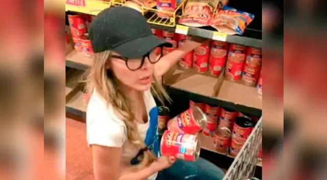 Belinda lleva toneladas de víveres y llora al ver a la gente