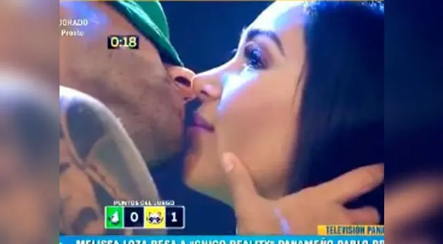 Melissa Loza se besó con panameño