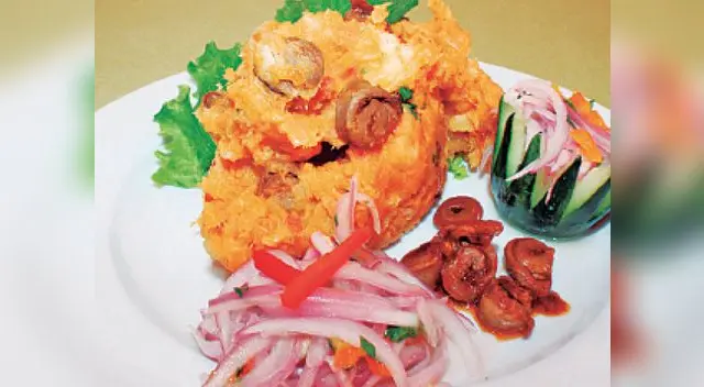 Majado de yuca con corazón.