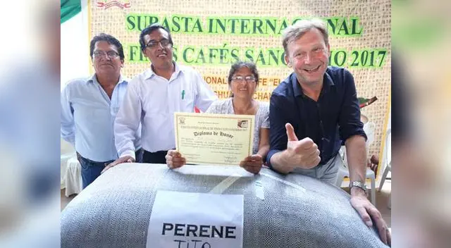El empresario holandés Gerrit Hesselink Koffie fue el comprador número uno en la subasta internacional