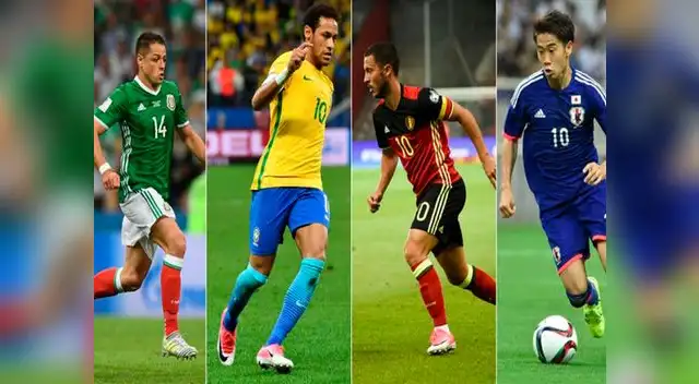 Brasil, México, Bélgica, Japón, son algunas de las selecciones que estarán en el mundial