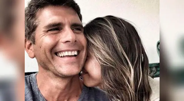 Christian Meier posa con el amor de su vida