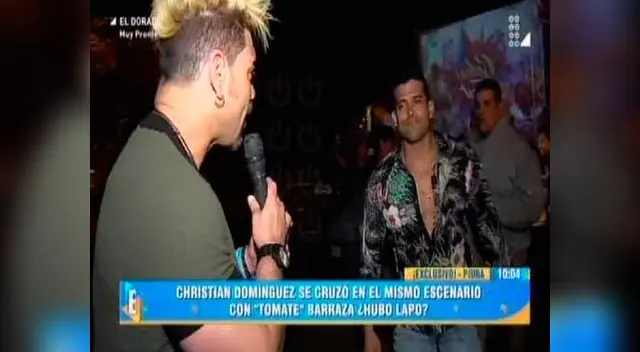 Christian Domínguez hizo las paces con 'Tomate' Barraza Christian Domínguez hizo las paces con 'Tomate' Barraza