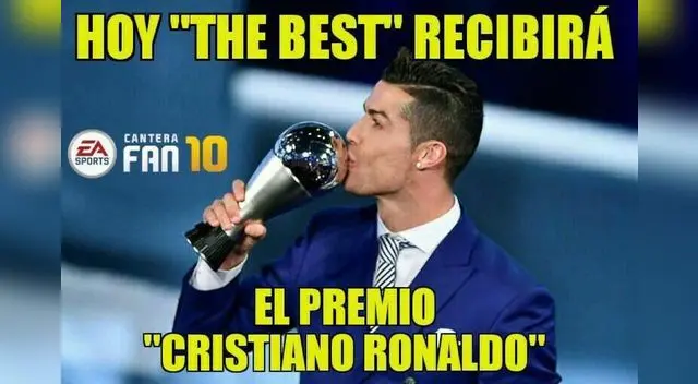 Cristiano Ronaldo vuelve a ganar el trofeo 'The Best' Cristiano Ronaldo vuelve a ganar el trofeo 'The Best'