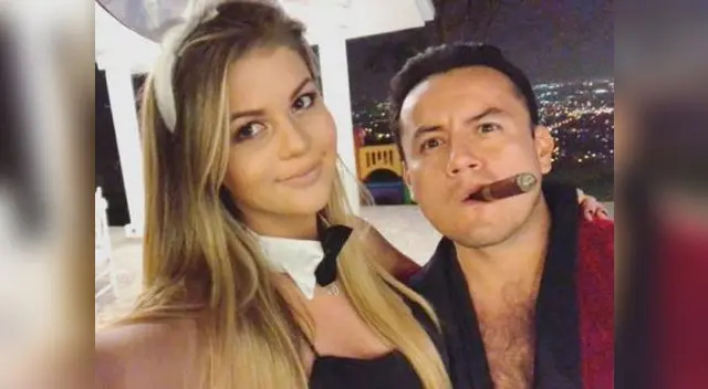 Brunella y Richard decidieron combinar sus disfraces 