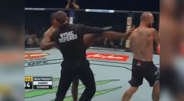 El peleador fue descalificado