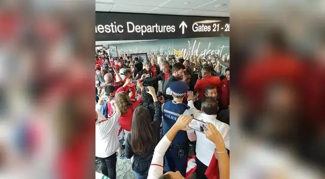 La selección tuvo un emotivo recibimiento en Wellington La selección tuvo un emotivo recibimiento en Wellington