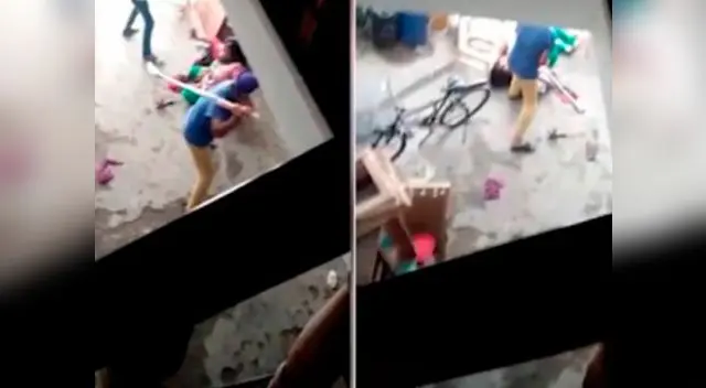 Hombre golpea salvajemente a una mujer porque dio a luz a una niña