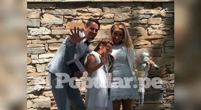 Muy feliz por la unión con la mujer que ama con mucha pasión