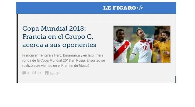 La prensa celebró el grupo que le tocó La prensa celebró el grupo que le tocó