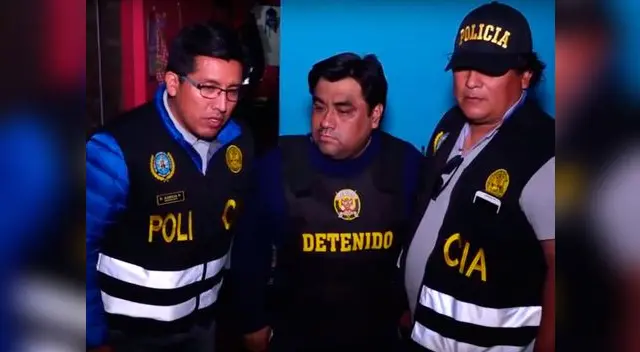 Captura del lider la banda 'Los topos de Lima Sur' Captura del lider la banda 'Los topos de Lima Sur'