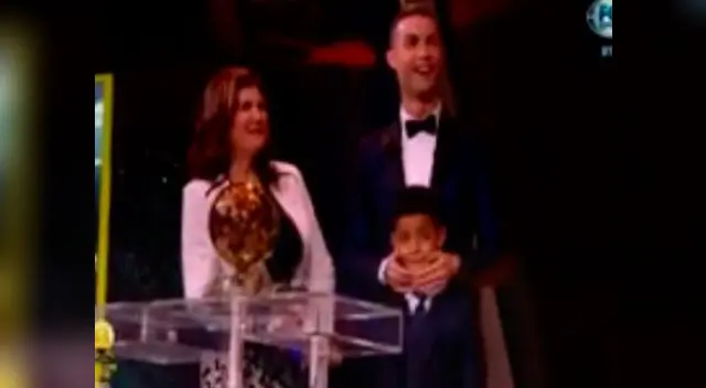 Curiosa reacción del hijo de Cristiano Ronaldo