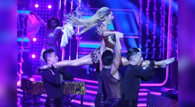 Brenda Carvalho bailando en 'Reyes del Show'. Crédito: Marco Cotrina