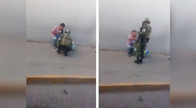Niño recibe un inesperado regalo de un militar y conmueve al mundo Niño recibe un inesperado regalo de un militar y conmueve al mundo