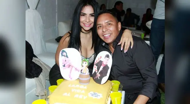 Edwin Sierra festejó su onomástico junto a Pilar Gasca