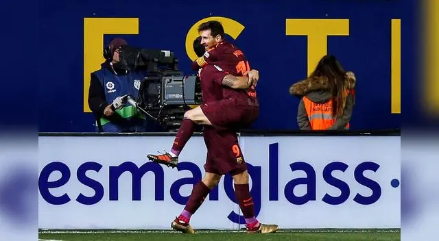 Messi celebra la victoria