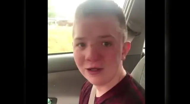 Keaton Jones denunciando que es víctima de Bullying.
