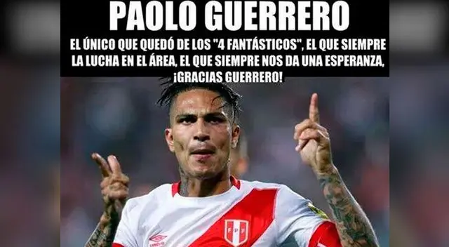 Memes inundan las redes tras reducirse sanción a Paolo Guerrero. 