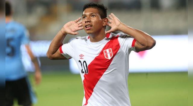 Edison Flores con la selección peruana
