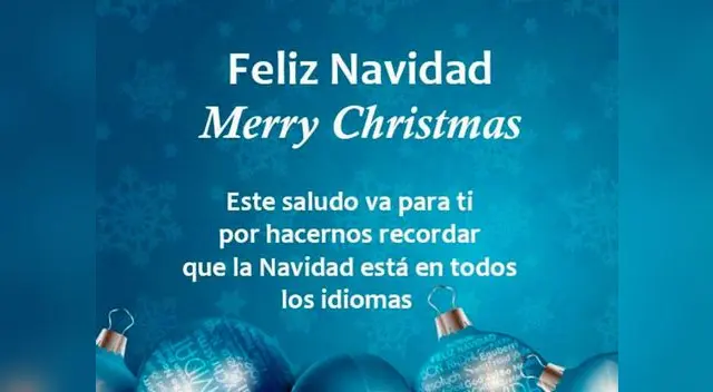 'Merry Christmas' recibió mensaje especial de la Reniec 'Merry Christmas' recibió mensaje especial de la Reniec